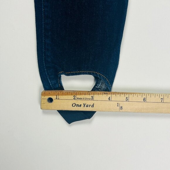 Gap 1969 Legging Jean Womens Jeans Size 4/27 A Blue Stretch Dark Wash Stirrups - Picture 10 of 10